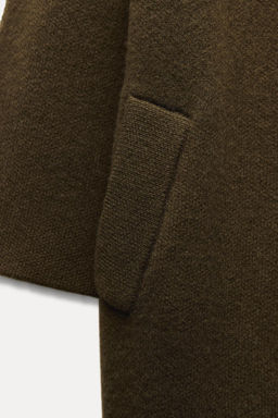WIDE LAPEL 100% WOOL COAT - Zara фото 6