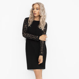 Платье комбинированное с кружевом, Позволительная роскошь (шик) - Charutti фото 6