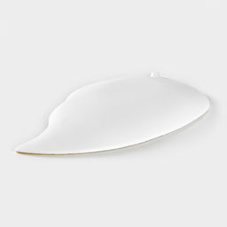 Блюдо для фруктов Доляна «Золотой лист», 31×17×3 см, белое