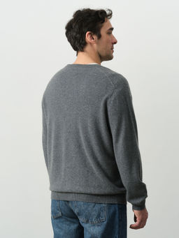 Кардиган из кашемира мужской KM021269-E серый