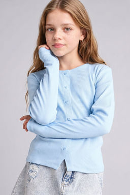 Fitted Uzun Kollu Fitilli Ti__rt K_z _ocuk