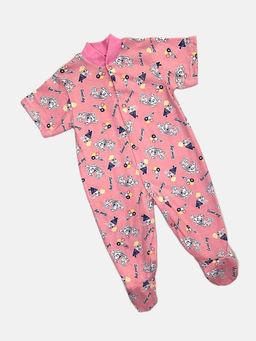 Комбинезон супрем с коротким рукавом, арт.C-KB155-SU, цвет розовый