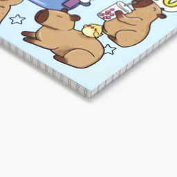 Цена за 10 шт. Блокнот А6, 40 л на гребне, мягкая обложка Капибара - Artfox фото 3