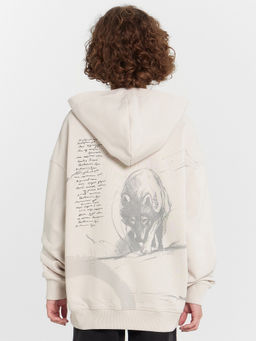 Худи для мальчиков кремовое с принтом Беловежская пуща - Mark formelle фото 4