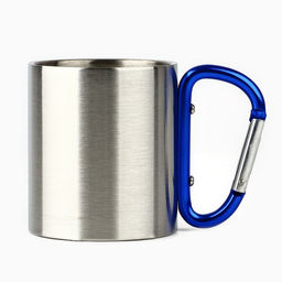 Кружка туристическая с карабином Папа, 180 мл, МИКС