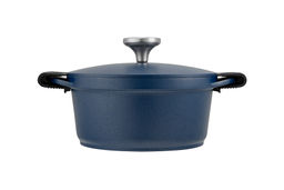 Кастрюля Agile, синяя, 20 см, 2,4 л