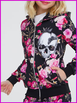 Толстовка "Beauty",розово-чёрный