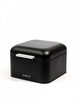 Хлебница 20x20x13,5 черный сталь