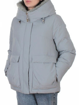 8809 GRAY Куртка зимняя женская (150 гр. холлофайбер)