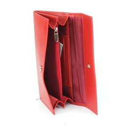 Портмоне женское Croco-ПР-952 натуральная кожа 3 отд, 5 карм, красная матовый (16) 265376 фото 3