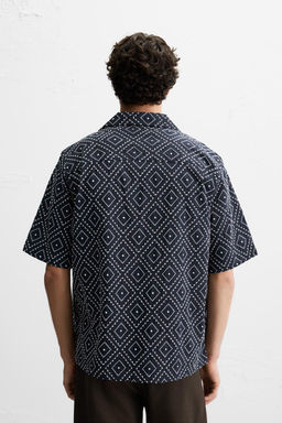 SHIRT WITH CONTRAST EMBROIDERY - Zara фото 3