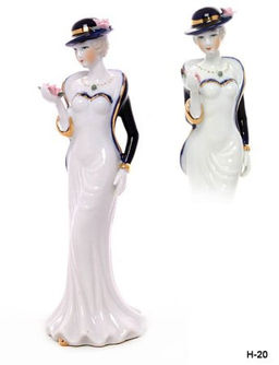 Статуэтка Дама с цветком 20 см / XH-068F /уп 50/ - Галеонтрейд фото 4