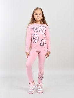 CRB wear / CWKG 70527-27-423 Брюки модель легинсы для девочки,розовый  фото 3