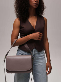 Сумка на плечо Deboro 30512 розово-серый