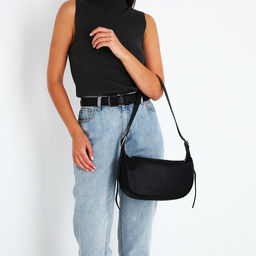 Сумка-багет на молнии, цвет чёрный - Simaland фото 7