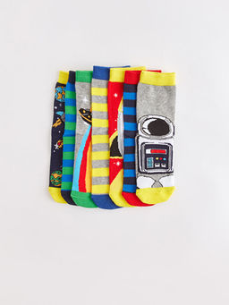 Desenli Erkek ?ocuk Soket ?orap 7li