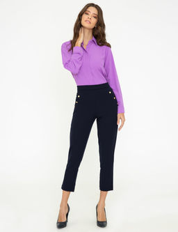 Lacivert Slim Fit Kuma_ Pantolon