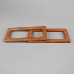 Ручки для сумки деревянные, 15×8 см, 2 шт., светло-коричневые