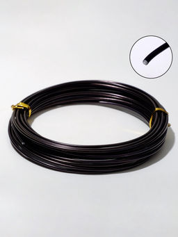 Проволока для плетения d=2 мм, намотка 5 м, чёрная
