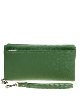 Женское портмоне из искусственной кожи, цвет зеленый