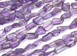 Бусины из аметиста граненые 10*20мм, 25см, 15 бусин, 19,7г Радуга камня