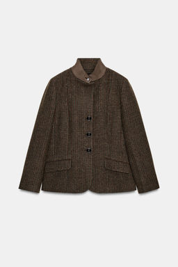 ZW COLLECTION TAILORED BLAZER WITH WOOL - Zara фото 9