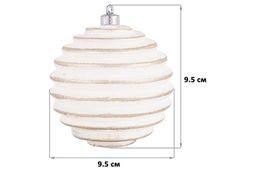 Набор 6 новогодних шаров 9,5*9,5 см Винтаж шампань с эффектом старины - Elan gallery фото 2