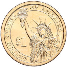 Монета 1 доллар 2012 года (Р) США 24-й президент США Гровер Кливленд