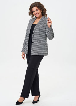 Жакет БелЭльСтиль 412 черный гусек фото 4