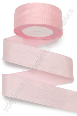 Лента репсовая 4 см*20 ярд (SF-3452) светло-розовый №0043