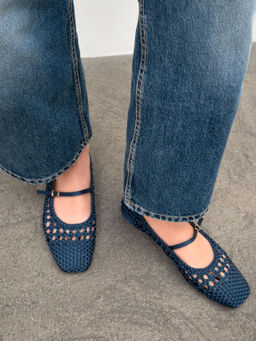 BAILARINA TRENZADA HEBILLA / Azul - Zara фото 2