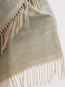 В составе шерсть. Большой теплый двусторонний палантин - Tantino фото 9