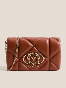 Кросс-боди LOVE MOSCHINO EMBOSSED Q Артикул 4561106, коричневый
