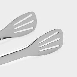 Щипцы кухонные Доляна Chrome, h=33 см нержавеющая сталь, чёрные