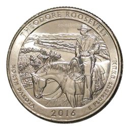 Монета 25 центов 2016 года P Национальные парки - №34 Национальный парк Теодор-Рузвельт