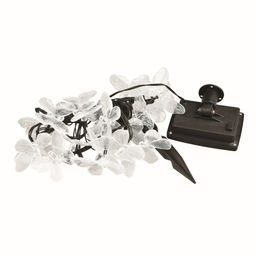 USL-S-129/PT4000 BUTTERFLIES Садовая гирлянда на солнечной батарее Бабочки. 20 светодиодов. Разноцветный свет. 1*АА Ni-Mh аккумулятор в/к. IP44. TM Uniel.