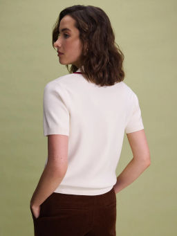 Джемпер из вискозы с брошью / Zarina  фото 8