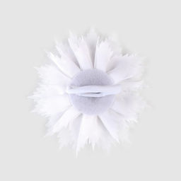 Бант для волос на резинке школьный, белый, 11 см, Кошечка Мари