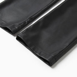 Брюки женские из экокожи MINAKU: Eco leather, чёрные, размер 52