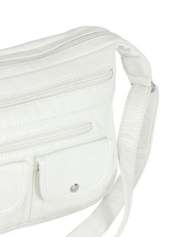 Сумка женская искусственная кожа Guecca-119, 1отд+кар/пер, плеч/ремень, белый SALE 264094 - Adelia фото 8