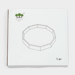 Поднос Fairyshine, 16.5×2.5 см, с золотой отводкой, стекло, прозрачный