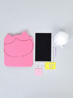 Вышивка по фетру "Котик"