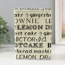 Набор шкатулок для хранения мелочей, украшений «Прямоугольная. Сладкая выпечка», 2 шт., металл