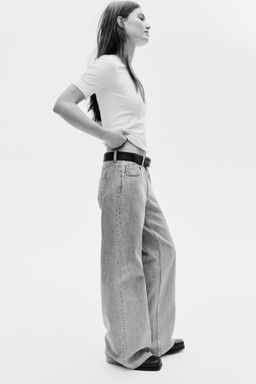 Wide High Waist Jeans - H&m фото 3