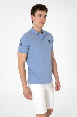 Erkek Slim Fit Polo Yaka Mavi Basic Ti__rt Sepette S_rpriz _ndirim - U.s. polo assn фото 3