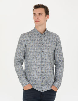 Рубашка Pierre Cardin Slim Fit петрол