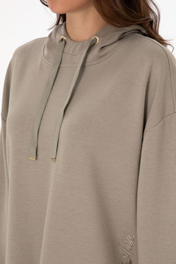 Kad_n A__k Haki Sweatshirt Sepette S_rpriz _ndirim - U.s. polo assn фото 7