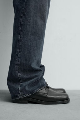 LIMITED EDITION LEATHER LACE-UP BOOTS - Zara фото 8