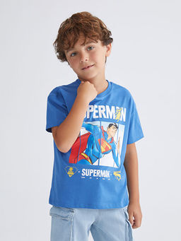 Superman Bask?l? Erkek ?ocuk Ti??rt