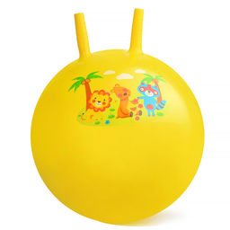 Мяч с рожками 45см "Дружные зверята" (цвет в ассортименте)